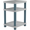 image:imageSafco Wave UnderDesk Utility Cart amp MultiUse Printer Stand 2Tier Printer Table for Home Office Rolling Cart with ShelfDesk Side