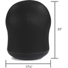 image:imageSafco Zenergy Swivel Ball Chair AntiBurst Vinyl Exercise Ball Chair for Home Office amp Classroom Ideal for K12 Supports Active Seating Green MeshBlack Vinyl