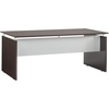 image:imageMayline MNDS72LGS Medina Straight Edge Desk 72W Gray Steel LaminateMocha