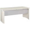 image:imageMayline MNDS72LGS Medina Straight Edge Desk 72W Gray Steel LaminateTextured Sea Salt