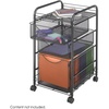 image:imageSafco Onyx Rolling File Cart with Large File Drawer and 2 Supply Drawers Fits LetterSize Hanging Folders Durable Steel ConstructionBlack