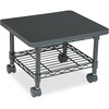 image:imageSafco Onyx UnderDesk Utility Cart amp MultiUse Printer Stand Printer Table for Home Office Mobile Rolling Cart with 2 Mesh Baskets WhiteGrey Powder Coat