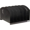 image:imageSafco Products 3167BL Steel Desk Combination Organizer Rack with 3 Vertical 3 Horizontal Sections Black6 Upright