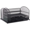 image:imageSafco Products 3252BL Onyx Mesh Desktop Organizer with 3 Drawers Black 16 x 114 x 8Black