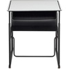 image:imageSafco Products AlphaBetter AdjustableHeight Desk 36 W x 24 D Premium Desktop Swinging Footrest Bar Classroom and Home School DeskDry Erase