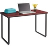 image:imageSafco Simple Design Table Desk with Sled Base  Beech Top White Legs 1943BHWHCherryBlack