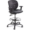 image:imageSafco Vue Office Chair Heavy Duty Stool 350 lbs Capacity Ergonomic Mesh Back 360 Swivel Seat 5Star Base Black