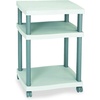 image:imageSafco Wave UnderDesk Utility Cart amp MultiUse Printer Stand 2Tier Printer Table for Home Office Rolling Cart with ShelfDesk Side