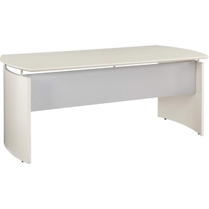 image:imageMayline MNDS72LGS Medina Straight Edge Desk 72W Gray Steel LaminateTextured Sea Salt