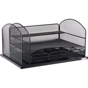 image:imageSafco Products 3252BL Onyx Mesh Desktop Organizer with 3 Drawers Black 16 x 114 x 8Black