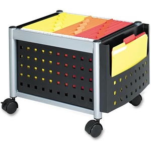 image:imageSafco Scoot Open Top Rolling Mobile File Cart Fits Letter and LegalSize Hanging FoldersMini
