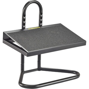 image:imageSafco Task Master Adjustable Footrest 9 Position Textured Platform Tubular Steel for Home Office amp Classroom Black