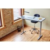 image:imageSafco 1001SL Vamp LED Modern ABS Desk Lamp with USB Port and Dimmer Switch SilverBlack
