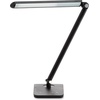 image:imageSafco 1001SL Vamp LED Modern ABS Desk Lamp with USB Port and Dimmer Switch SilverBlack