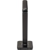 image:imageSafco 1001SL Vamp LED Modern ABS Desk Lamp with USB Port and Dimmer Switch SilverBlack
