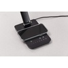 image:imageSafco 1001SL Vamp LED Modern ABS Desk Lamp with USB Port and Dimmer Switch SilverBlack