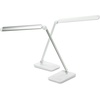 image:imageSafco 1001SL Vamp LED Modern ABS Desk Lamp with USB Port and Dimmer Switch SilverWhite