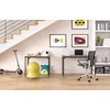 image:imageSafco 1001SL Vamp LED Modern ABS Desk Lamp with USB Port and Dimmer Switch SilverWhite