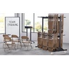 image:imageSafco 2 Tier Folding Chair Cart Heavy Duty Powder Coated Storage Cart Holds 84 Chairs CommercialGrade Steel BlackTwo Tier Cart