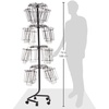 image:imageSafco 4325BL Industrial Steel Rotary Magazine amp File Rack  92 Pocket Black  360 Rotational Steel Base 5 lbs Capacity Per PockeWire Brochure