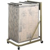 image:imageSafco 5026 Mobile Stand Store Large Documents Plans Blueprints CAD Drawings and More 4 Rolling Caster Wheels Tropic SandStand