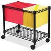 image:imageSafco 5201GR Wire Mobile Letter or Legal File Cart  Gray Collapsible Space Saving for Compact Storage 4 Locking WheelsBlack
