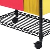 image:imageSafco 5201GR Wire Mobile Letter or Legal File Cart  Gray Collapsible Space Saving for Compact Storage 4 Locking WheelsBlack
