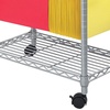 image:imageSafco 5201GR Wire Mobile Letter or Legal File Cart  Gray Collapsible Space Saving for Compact Storage 4 Locking WheelsGray