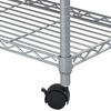 image:imageSafco 5201GR Wire Mobile Letter or Legal File Cart  Gray Collapsible Space Saving for Compact Storage 4 Locking WheelsGray