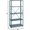 image:imageSafco 6266 Commercial Shelf Kit 36 W x 18 D x 72 H with 5 Shelves Gray