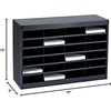 image:imageSafco EZ Stor Literature Organizer 24 Compartments Office and Classroom Commercial Grade Steel Mailbox Mail Sorter Heavy Duty Construction Black