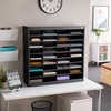 image:imageSafco EZ Stor Literature Organizer 36 Compartments Office and Classroom Commercial Grade Steel Mailbox Mail Sorter Heavy Duty Construction Black