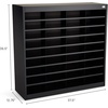 image:imageSafco EZ Stor Literature Organizer 36 Compartments Office and Classroom Commercial Grade Steel Mailbox Mail Sorter Heavy Duty Construction Black