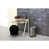 image:imageSafco Ellipse Step On Plastic Trash Can with Foot Pedal 3 Gallon Garbage Can for Kitchen Bedroom Office Hands Free RedSilver