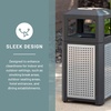 image:imageSafco Evos Steel Trash Can 38 Gallons Indoor and Outdoor Use Commercial Garbage Can with Plastic Liner15 Gallon