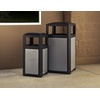 image:imageSafco Evos Steel Trash Can 38 Gallons Indoor and Outdoor Use Commercial Garbage Can with Plastic Liner15 Gallon