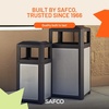 image:imageSafco Evos Steel Trash Can 38 Gallons Indoor and Outdoor Use Commercial Garbage Can with Plastic Liner15 Gallon