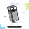 image:imageSafco Evos Steel Trash Can 38 Gallons Indoor and Outdoor Use Commercial Garbage Can with Plastic Liner15 Gallon