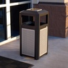 image:imageSafco Evos Steel Trash Can 38 Gallons Indoor and Outdoor Use Commercial Garbage Can with Plastic Liner15 Gallon