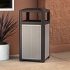 image:imageSafco Evos Steel Trash Can 38 Gallons Indoor and Outdoor Use Commercial Garbage Can with Plastic Liner38 Gallon