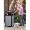 image:imageSafco Evos Steel Trash Can 38 Gallons Indoor and Outdoor Use Commercial Garbage Can with Plastic Liner38 Gallon