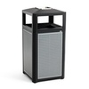 image:imageSafco Evos Steel Trash Can 38 Gallons Indoor and Outdoor Use Commercial Garbage Can with Plastic Liner38 Gallon