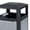 image:imageSafco Evos Steel Trash Can 38 Gallons Indoor and Outdoor Use Commercial Garbage Can with Plastic Liner38 Gallon