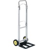 image:imageSafco HideAway Fold Up Collapsible Utility Hand Truck 250 lb Capacity Aluminum Frame Steel Toe Plate 2 6 Smooth Rolling Rubber WheelsCollapsible