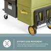 image:imageSafco HideAway Fold Up Collapsible Utility Hand Truck 250 lb Capacity Aluminum Frame Steel Toe Plate 2 6 Smooth Rolling Rubber WheelsHide away Convertible