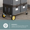 image:imageSafco HideAway Fold Up Collapsible Utility Hand Truck 250 lb Capacity Aluminum Frame Steel Toe Plate 2 6 Smooth Rolling Rubber WheelsHide away Convertible
