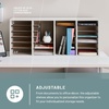 image:imageSafco Literature Organizer 24 Compartments Office and Classroom Mailbox with Adjustable Shelves Wood Paper and Mail Sorter White