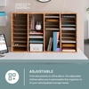 image:imageSafco Literature Organizer 36 Compartments Office and Classroom Mailbox with Adjustable Shelves Wood Paper and Mail Sorter Medium Oak