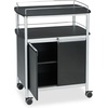 image:imageSafco Mobile Beverage Cart 75 lbs Capacity Contemporary Design Swivel Wheels BlackCart