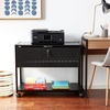 image:imageSafco Mobile File Cart Fits Letter and LegalSize Hanging Folders Includes a Locking Lid amp 2 KeysLocking Top